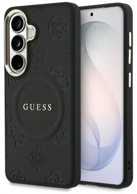 Obrázek produktu pro Pouzdro Guess Saffiano Peony Embossed Ring MagSafe pro Galaxy S26+ – černé