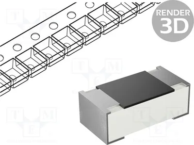 Produktbild von 100x Widerst: thick film ±1% SMD 63mW 0402 6,8MΩ  -55÷155°C 0402WGF6804TCE Widerstän