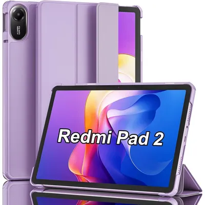 Productafbeelding van Beschermhoes voor de Xiaomi Redmi Pad 2 11 inch (2025), paars, met standaardfunctie en automatische wake/sleep-functie