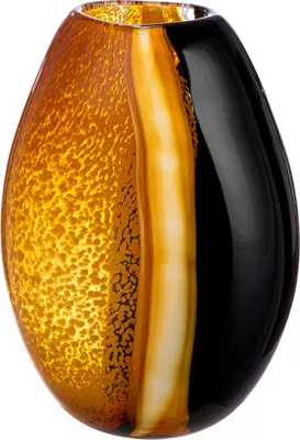 Immagine prodotto di Gilde Glasart, Vase, bauchig, "Umbras", Glas, braun, orange, , L. 12 cm, B. 18 cm, H. 27 cm  52897