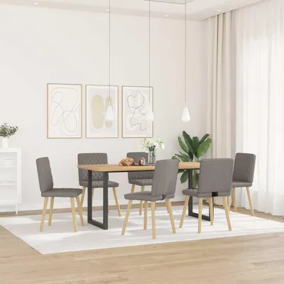 Produktbild von vidaXL Esszimmerstühle 6 Stk. Taupe Stoff