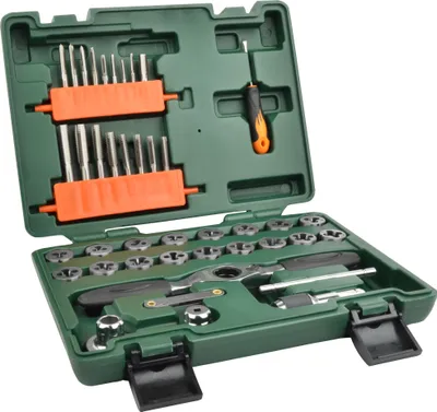 Produktbild von Brüder Mannesmann 40-tlg. Gewindebohrer & Schneideisen Set