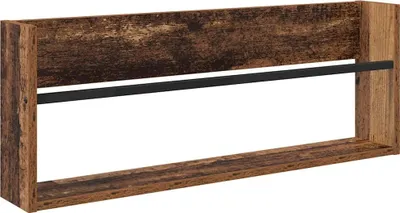 Produktbild von vidaXL Magazinregal mit Regal Altholz 80 x 12 x 30 cm Holzwerkstoff
