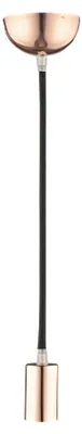 Produktbild von Lampenaufhängung, E27 Lampenfassung mit Kabel, 150CM Schnurpendel Kupfer hochglänzend EC1528