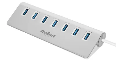 Obrázek produktu pro Rebel KOM1091 USB rozbočovač, USB 3.0, 7 portů