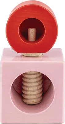 Produktbild von Alessi Twergi - Nussknacker aus Buchenholz H: 11 cm; rosa/rot
