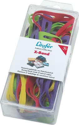 Produktbild von Läufer X Band in der Dose 30 g 80 x 11 mm bunt sortiert
