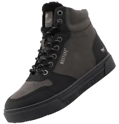 Image de Mustang Damen High-Top Sneaker gefüttert Schwarz 15M0212005