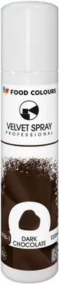 Produktbild von Velvet Spray 100 ml Dunkelbraun – Schokoladenfarbe Velvet Spray für Torten und Kuchen