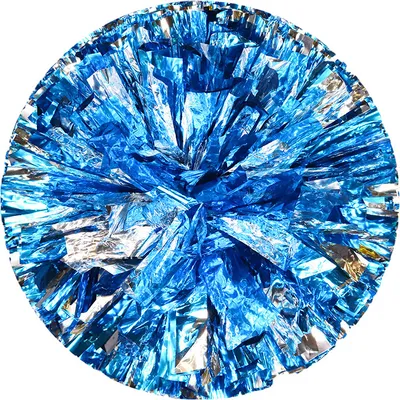 Produktbild von 6 Stück Cheerleading-Pom-Poms Mit Einfach Zu Greifendem Ring, Sport-Tanz-Cheer-Plastik-Pom-Poms Cheerleading Für Sport-Teamgeist-Jubel(Blau & Silber)
