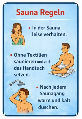 Produktbild von Blechschild 20x30cm Sauna Regeln Hinweisschild Metallschild Wanddeko für Sauna Wellnessbereich Spa und Erholungsraum AstraDesign