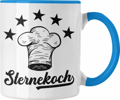 Produktbild von Trendation - Koch Geschenk Tasse Sternekoch Geschenkidee Lustiger Spruch (Blau)
