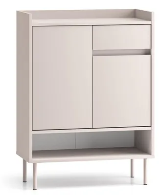 Obrázek produktu pro Selsey DIOCE – botník s policemi a zásuvkou, kašmírově šedý, 70 cm