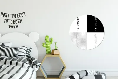 Produktbild von MuchoWow® - Wand Kreis - Das Schlafzimmer - Die Bilder - Wandmalerei - Kunst für das Haus - das Plastik