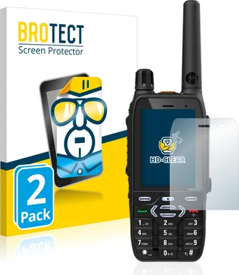 Produktbild von 2x Für Motorola MXP600 Schutzfolie BROTECT Displayschutz Display Schutz Folie Klar Transparent