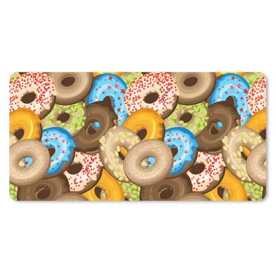 Produktbild von MuchoWow® Mauspad Mousepad Donuts - Muster - Sterne 60x30 cm - Mousepads - Maus Mat - Pad - Mausunterlage - Nachhaltig