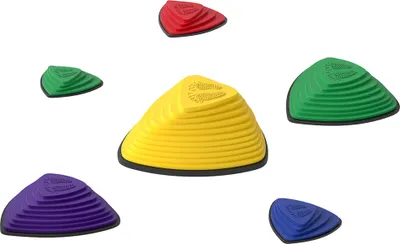 Produktbild von 6er-Set Trittsteine, rutschfestes Design, für drinnen & draußen, stapelbar, Bunt