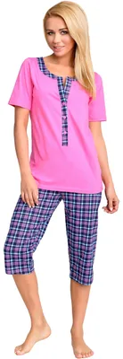 Produktbild von Be Mammy Damen Schlafanzug Stillpyjama H2L2N2 (Rosa, S)