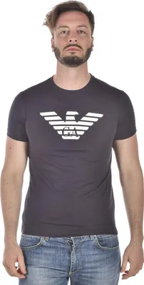 Obrázok produktu pre Pánske tričko značky Emporio Armani, ležérne tričko, 8N1T99, čierne, veľkosť:XL, farba:modrá, farba výrobcu:navy