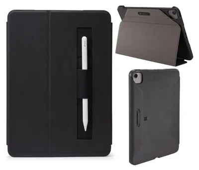 Produktbild von CaseLogic Hülle f. iPad Air 10,9'' SnapView,black,Stiftehalter