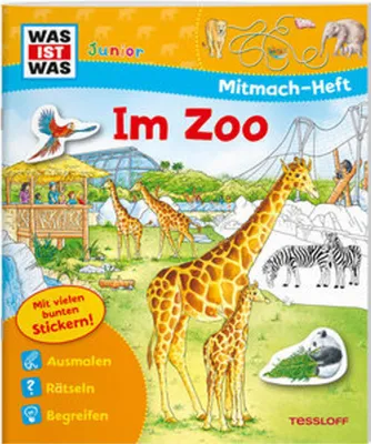 Produktbild von WAS IST WAS Junior Mitmach-Heft Zoo