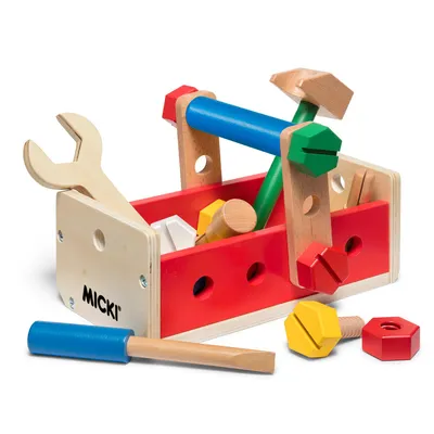 Produktbild von Micki Holz Baukasten Werkzeugkiste Spielzeug 25-teilig