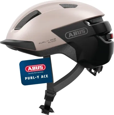 Produktbild von ABUS Fahrradhelm Purl-Y ACE mit LED-Licht – geeignet Fahrten auf E-Bike und S-Pedelec Trendiger NTA-Schutzhelm für Erwachsene Jugendliche