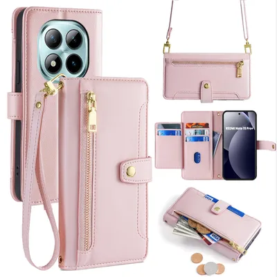 Produktbild von Handykette Kunstleder für Xiaomi Redmi Note 15 Pro+ Rosa