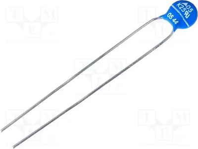 Produktbild von 10x Varistor: Metalloxid 39V 100A 700mJ 31VDC 25VAC THT  -40÷105°C B72205S0250K101