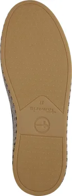 Produktbild von Tamaris Damen Sneaker Lowcut vegan mit Plateausohle in Bast Optik 1-23713-42, Größe:38 EU, Farbe:Blau