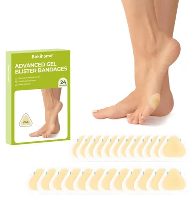 Produktbild von 24 Stück Hydrocolloid-Blasenpflaster für Fußpflege