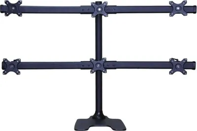 Produktbild von Neomounts FPMA-D700DD6 Monitor-Ständer 10-27", Freistehend/Grommet, 8 kg, 25,4 cm (10"), 68,6 cm (27"), 100 x 100 mm, Schwarz