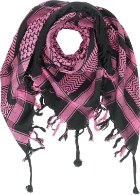 Produktbild von Palituch - schwarz - pink 02 - Kufiya PLO Tuch
