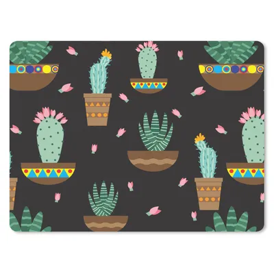 Produktbild von MuchoWow® Mauspad Mousepad Kaktus - Muster - Pflanzen 40x30 cm - Mousepads - Maus Mat - Pad - Mausunterlage - Anti Rutsch