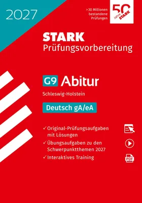 Produktbild von STARK Deutsch gA/eA - Abitur 2027 Schleswig-Holstein - Prüfungsvorbereitung