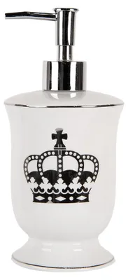 Immagine prodotto di Dosatore di sapone Clayre & Eef 350 ml in Vetroceramica bianca