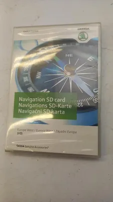 Zdjęcie produktu dla Karta SD do nawigacji Skoda, Europa Zachodnia (wersja V3), numer części: 3T0051255B