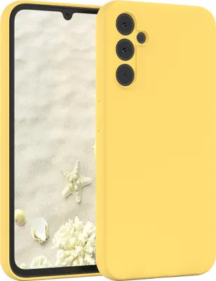 Produktbild von EAZY CASE Silikonhülle für Samsung Galaxy A34 Silikon Backcover Schutz in Gelb
