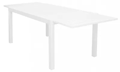Immagine prodotto di Tavolo Formentera 160/240x90x75 h cm in Alluminio Bianco