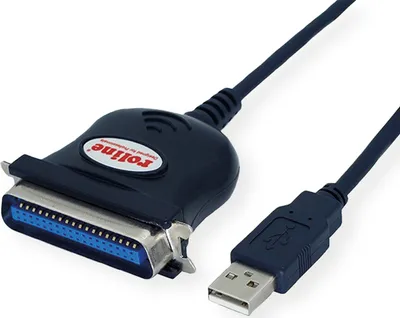 Immagine prodotto di Cavo convertitore USB ROLINE da USB a IEEE 1284, nero, 1,8 m