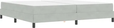 Obrázok produktu pre vidaXL Box spring posteľ s matracom svetlosivá 200 x 200 cm látka