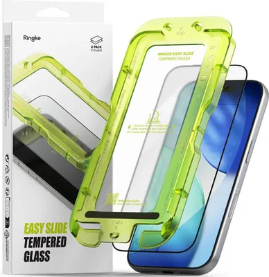 Immagine prodotto di Ringke Easy Slide 2-Pack vetro temperato per Iphone 17 Pro - Nero