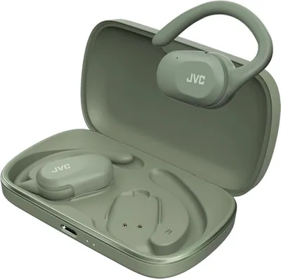 Produktbild von JVC Nearphones HA-NP40T-G, True Wireless Ohrhörer, Open Ear Design, Grün