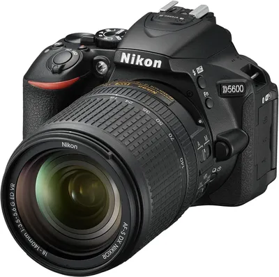 Produktbild von Nikon D5600 + AF-S DX 18-140mm G ED VR, 24,2 MP, 6000 x 4000 Pixel, CMOS, Full HD, Touchscreen, Schwarz