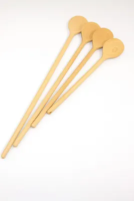 Produktbild von Runder Holzlöffel für Senf 38 mm – 4er-Set