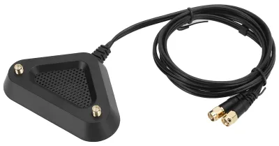 Zdjęcie produktu dla Antena z podstawą magnetyczną, gniazdo RP-SMA na przedłużaczu, stały uchwyt (przedłużacz)