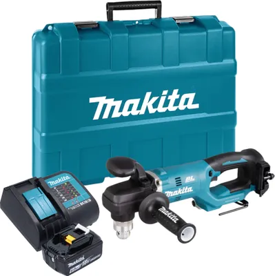 Produktbild von Makita DDA 450 SG1K Akku Winkelbohrmaschine 18 V 70 Nm Brushless + 1x Akku 6,0 Ah + Ladegerät + Koffer