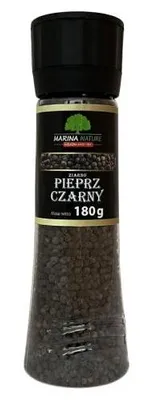 Zdjęcie produktu dla Pieprz czarny ziarno 180g młynek