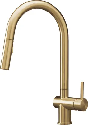 Produktbild von Reginox Armatur R38833 FLINT GOLD II mit ausziehbarem Auslauf / Küchenarmatur / Einhebelmischer / Mischbatterie
