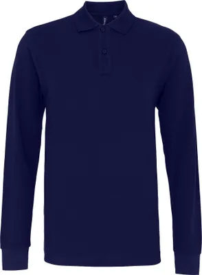 Produktbild von Asquith & Fox Herren Polo-Shirt, langärmlig RW4811 (S) (Marineblau)